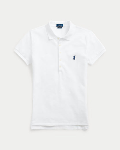 Slim-fit stretch cotton polo shirt